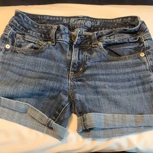 American Eagle stretch jean shorts